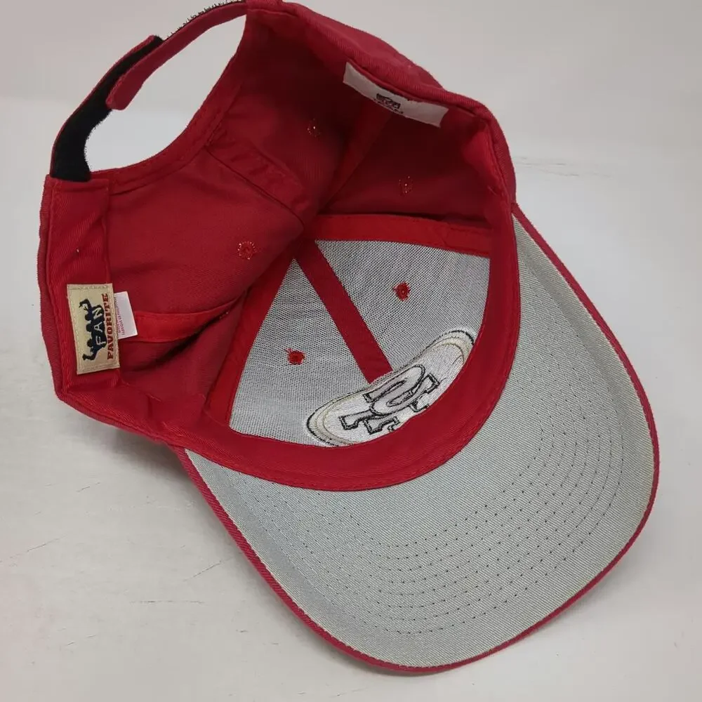 San Francisco 49ers NFL Fan Favorite Baseball Cap Hat Red One Size Strapback